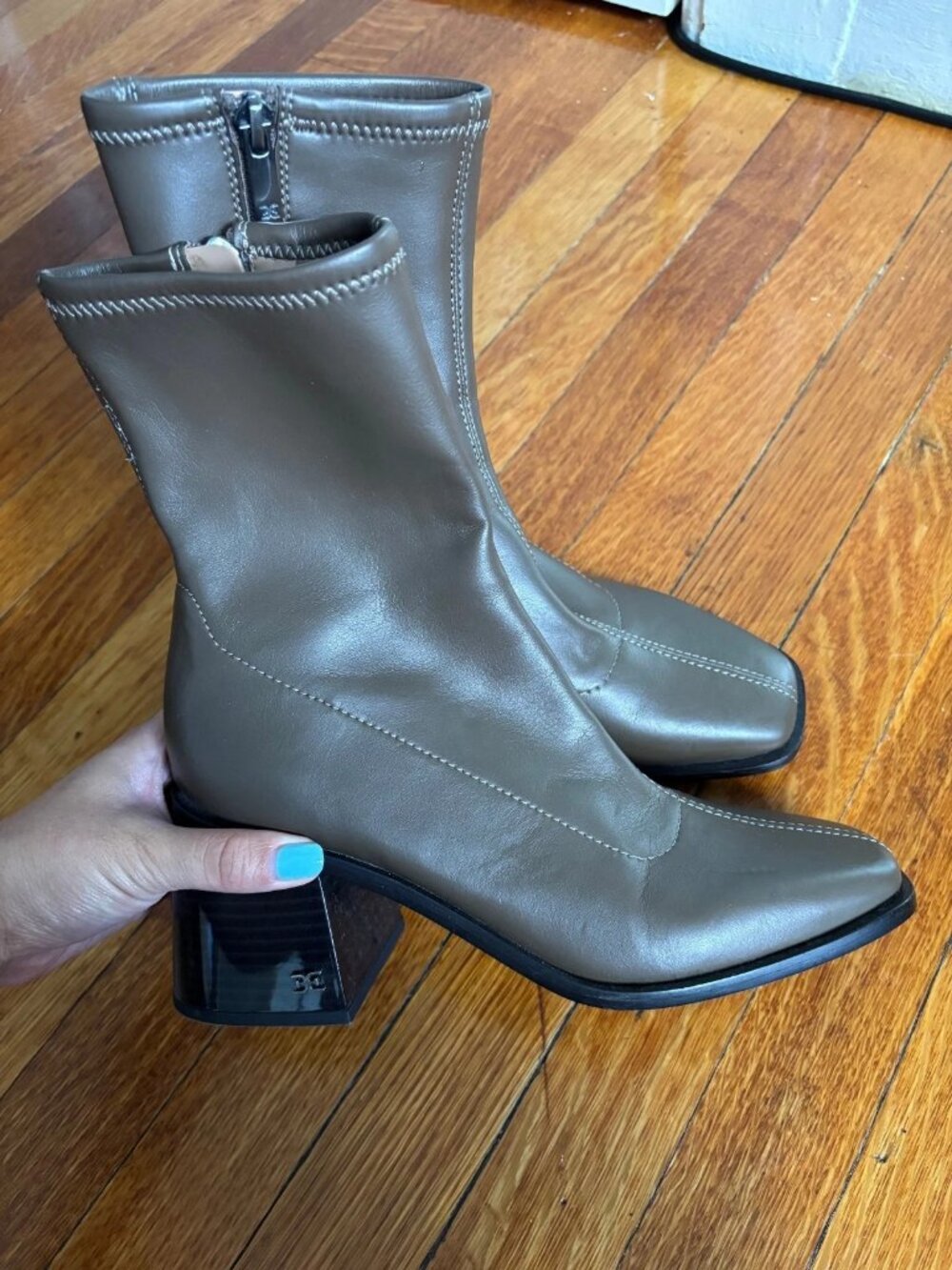 Sam Edelman Women’s Wells Ankle Boots Olive Taupe US 5.5